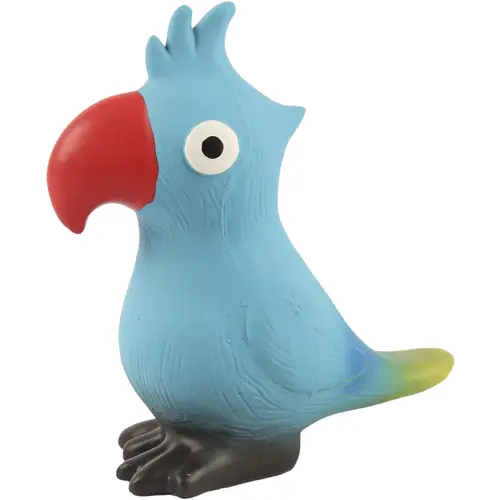 igrushka-dlia-sobak-real-dog-poolparty-lateksnyi-popugai-sinii