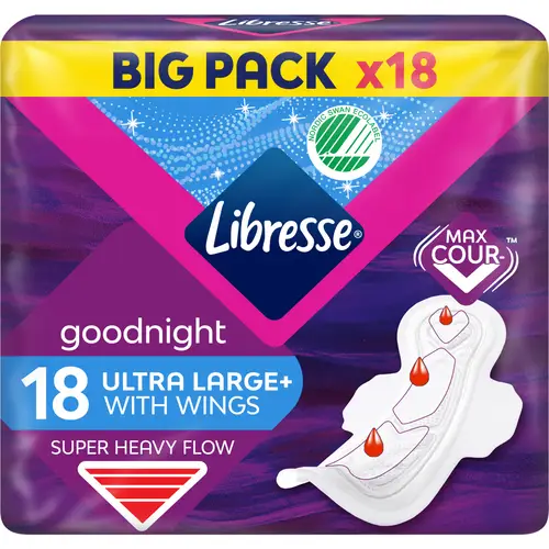 gigienicheskie-prokladki-libresse-18-sht-nochnye-ultrabolshie-krylyshki-bolshaia-upakovka
