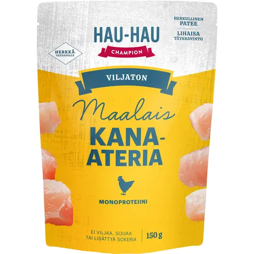 korm-dlia-sobak-hau-hau-champion-150-g-kurinyi-bezzernovoi