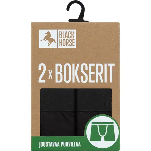 Мужские хлопковые боксеры Black Horse Blue 2 шт./коробка