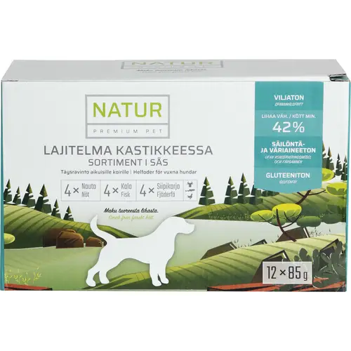 korm-dlia-sobak-natur-premium-pet-12-x-85-g-assorti-v-souse
