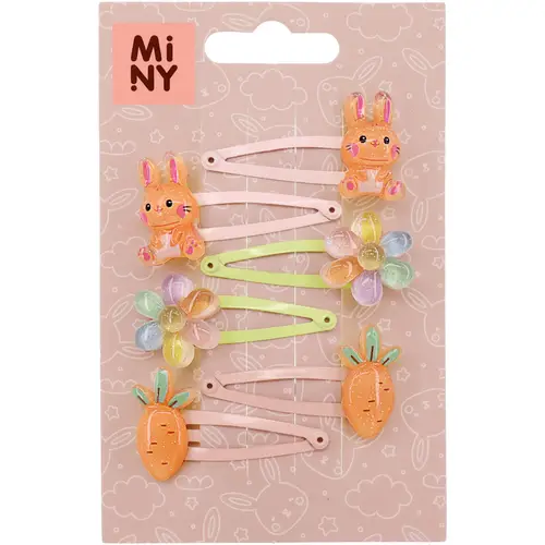 detskaia-zakolka-dlia-volos-miny-zaichik-morkovka-tsvetok-6-sht-korobka