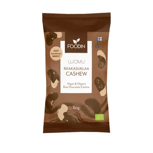 Органический сырой шоколадный кешью Foodin 60 г