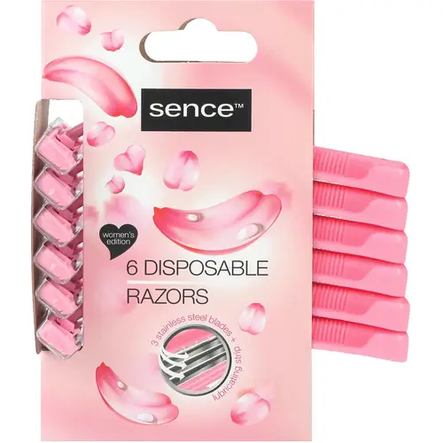 Рукоятка лезвия Sence 6 шт. Triple Blades