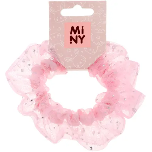 Пончик для волос Miny, блестки из органзы