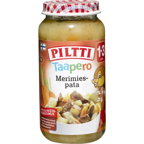 Детское питание Piltti 250 г Рагу моряка 1-3 года