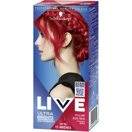 Краска для волос Schwarzkopf Live Ultra Brights 92 Pillar Box Red