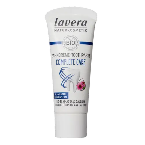 Зубная паста Lavera Complete Care — без фтора, 20 мл (дорожный формат)