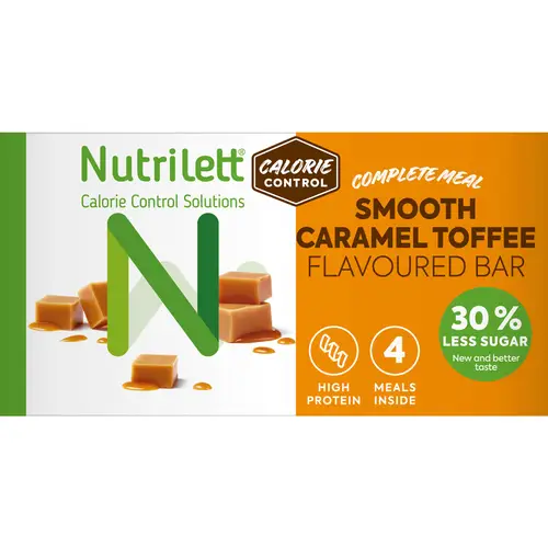 Батончик-заменитель пищи Nutrilett 4 x 57 г, нежная карамель ириска