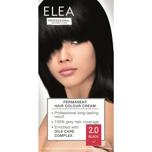 Professional Color & Care перманентный краситель 2.0 черный