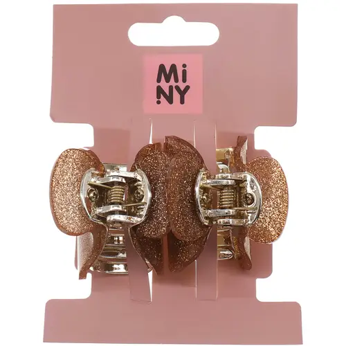 Заколка для волос Miny 2 шт. коричневые