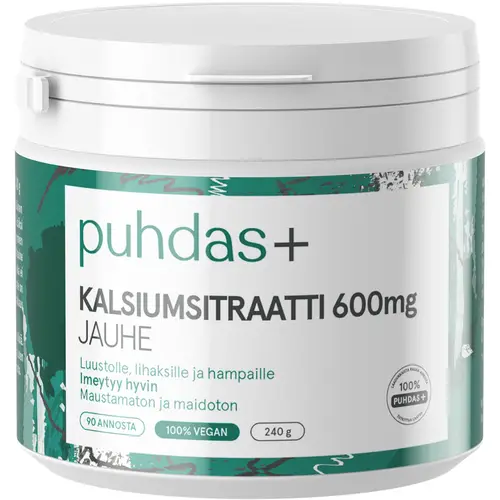 Цитрат кальция Pure+ 600 мг 240 г