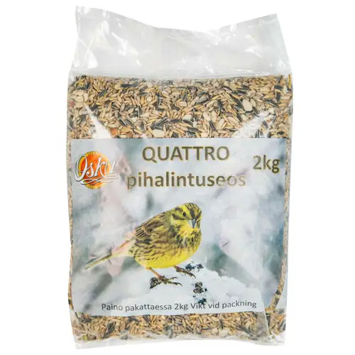 Смесь семян Osku 2 кг Quattro для птиц на приусадебном участке