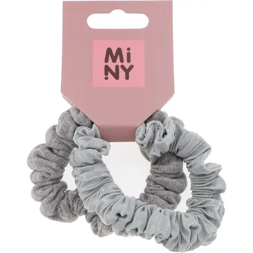 Волосы пончик Miny 2 шт серый
