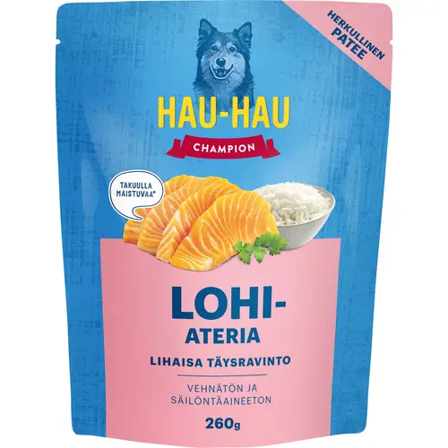 Корм для собак 260 г, лососевая мука, порционный пакет