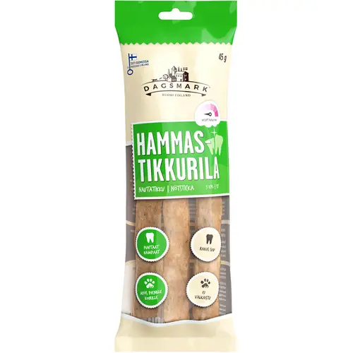 Жевательное лакомство для собак Dagsmark 45 г. Говядина-зубочистка