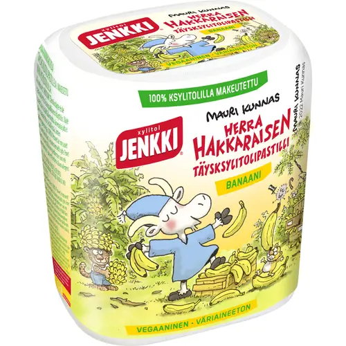 Ксилитовая пастила Jenkki Herra Hakkarainen 45 г банан