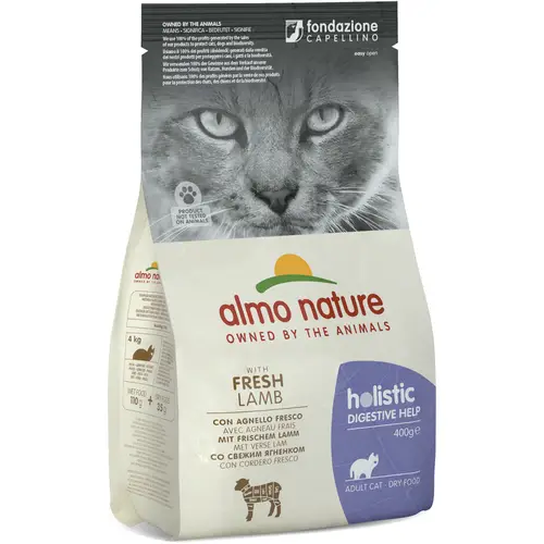 Корм для кошек Almo Nature 400 г, целостный, функциональный, для кошек, с ягненком