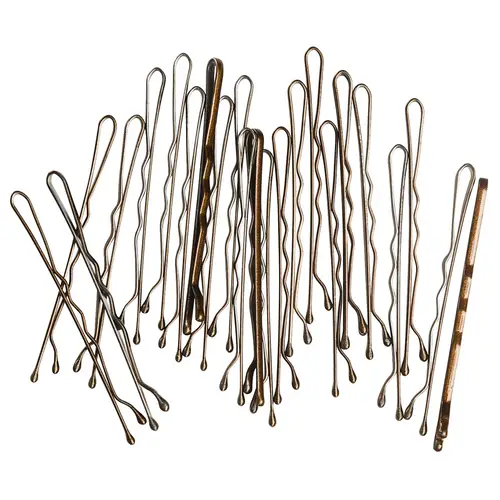 Заколка для волос 24 шт. коричневого цвета