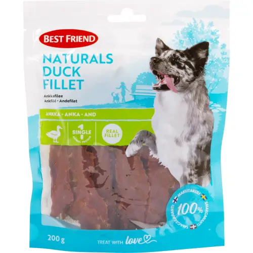 Лакомство для собак Best Friend 200 г, утиное филе Naturals
