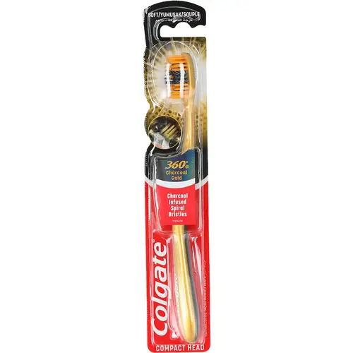 Зубная щетка Colgate 360 ​​Charcoal Gold Soft