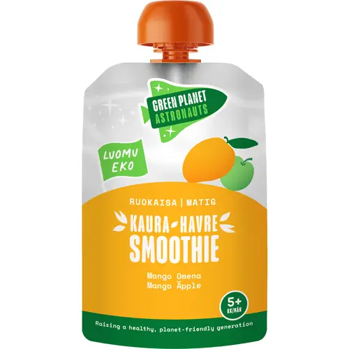Овсяный смузи Green Planet Astronauts 100 г яблоко-манго органический, 5 месяцев+
