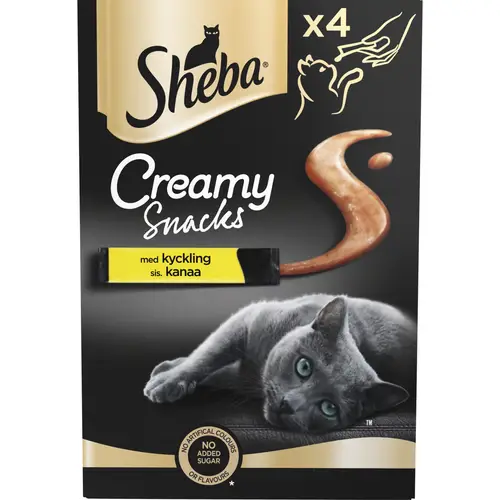 Лакомство для кошек Sheba 4 x 12 г Creamy Snacks курица