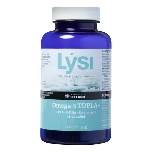 Lysi Omega-3 Double+ - Рыбий жир в капсулах, 100 капсул