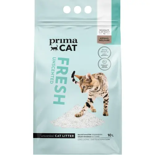 Наполнитель для кошачьего туалета PrimaCat 10 л Fresh Unscented