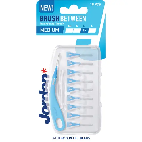 Межзубные ершики Jordan 10 шт. M 0,6 мм Щётка для межзубных промежутков