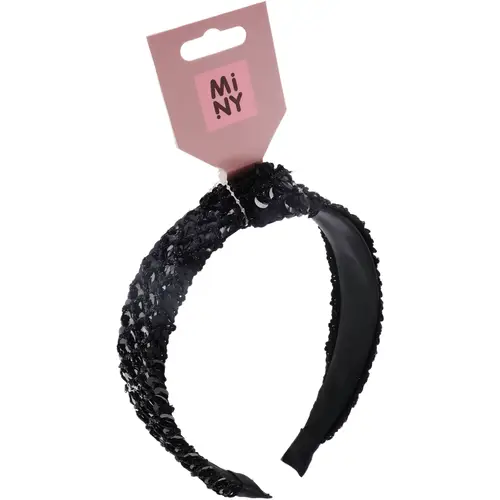 Повязка на голову Miny черная