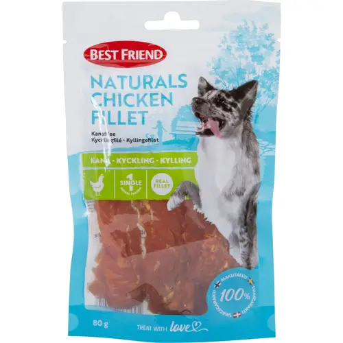 Лакомство для собак Best Friend 80 г, куриное филе Naturals