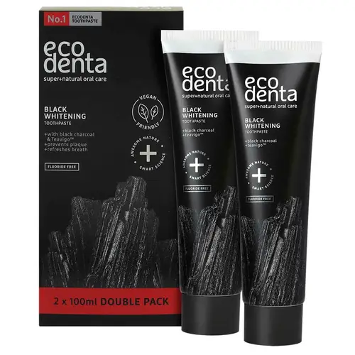 Зубная паста Ecodenta с древесным углем — двойная упаковка 2 x 100 мл