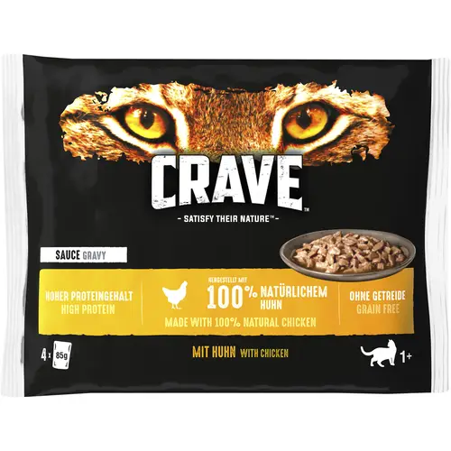 Корм для кошек Crave 4 x 85 г курицы