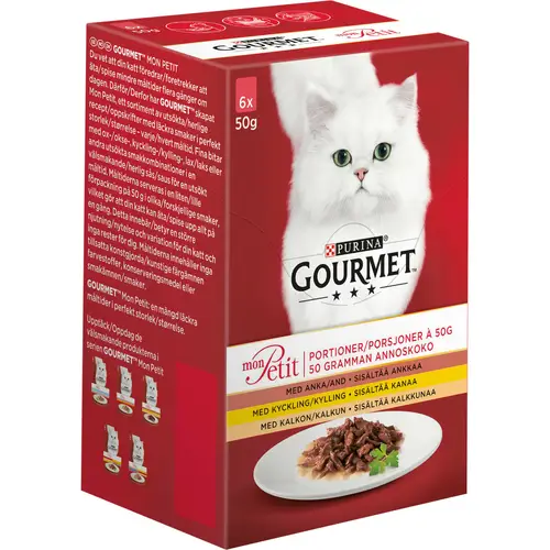 Корм для кошек 6 x 50 г с птицей