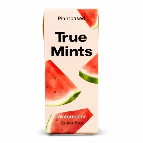 True Mints Арбуз - пастилки с ксилитом, арбуз, 13 г - без сахара
