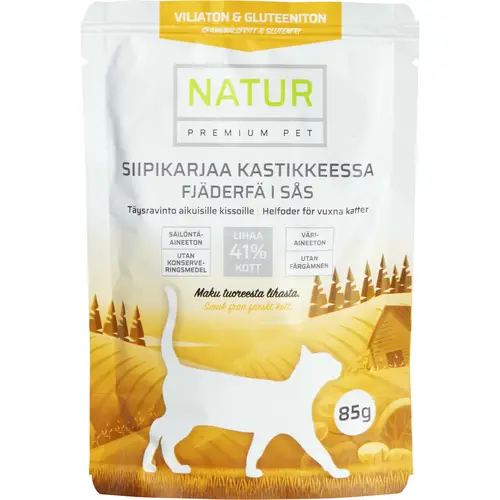 Корм для кошек NATUR PREMIUM PET 85 г птица в соусе