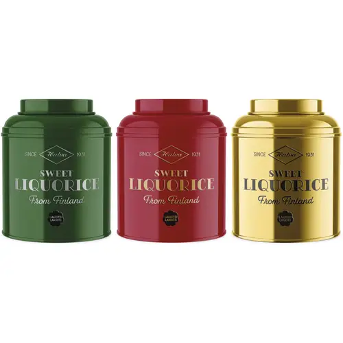 Халва лакричная 300 г в жестяной банке