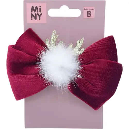 Заколка для волос Мини Рождественский бант