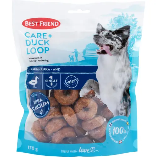 Лакомство для собак Best Friend 170 г Утиный рулет Care+