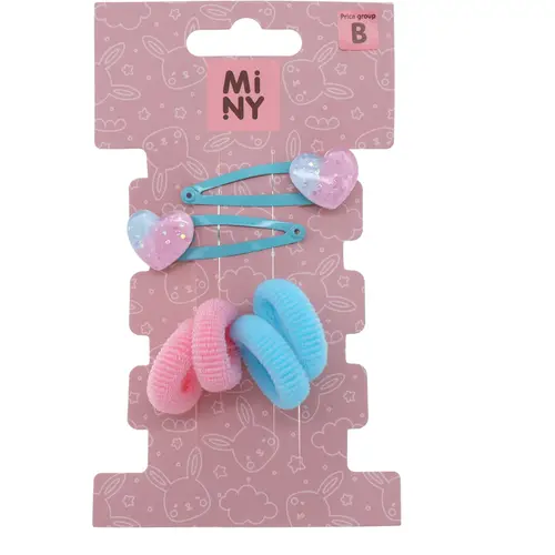 Детские заколки для волос 2 шт. и бантики для волос 4 шт. Miny