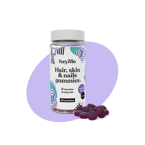 Жевательные конфеты для волос, кожи и ногтей hey'Mo - 60 шт. - Дата 02/2026