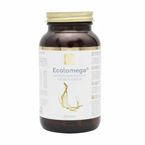 Капсулы с рыбьим жиром Ecolomega 120 капсул.