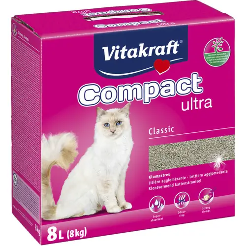 Наполнитель для кошачьего туалета Vitakraft 8 кг Compact Ultra