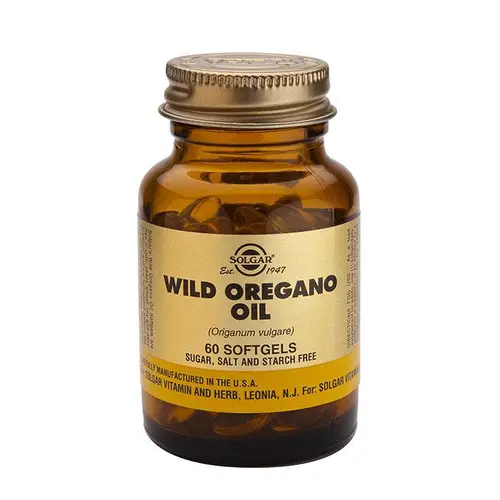 Solgar Wild Oregano Oil - Масло дикого орегано 60 капсул.
