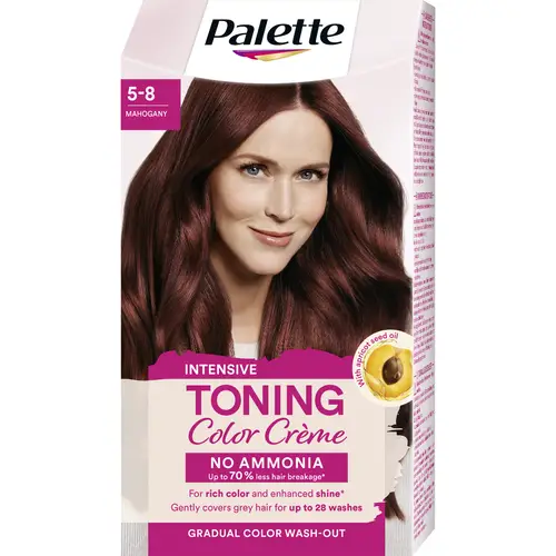 Палитра светлых цветов 5-8 Красное дерево