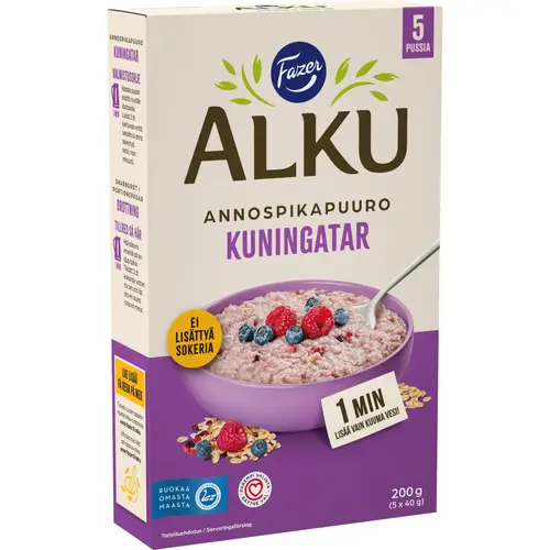 Каша быстрого приготовления Fazer Alku 5 х 40 г Кунингатар