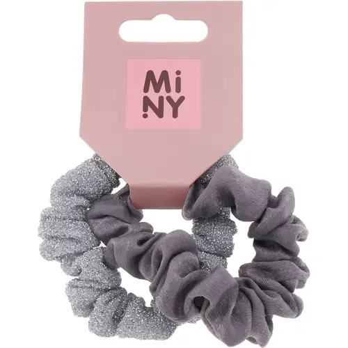 Волосы пончик Miny 2 шт серый