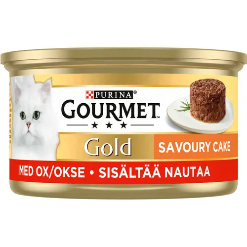 Корм для кошек Gourmet Gold 85 г Savory Cake с говядиной и томатами