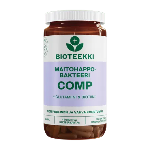Bioteekki Молочнокислые бактерии COMP + Глутамин и Биотин 80 капс.